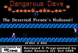 Logo: Dangerous Dave in the Deserted Pirate's Hideout!