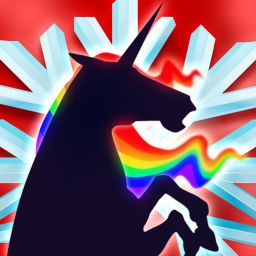 Logo: Robot Unicorn Attack: Christmas Edition