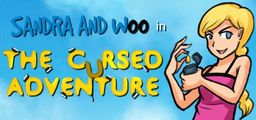 Logo: Sandra and Woo in the Cursed Adventure