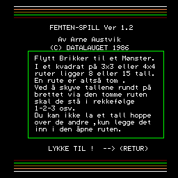 Logo: Femten-spill