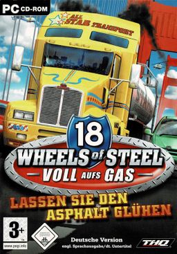 Logo: 18 Wheels of Steel: Pedal to the Metal