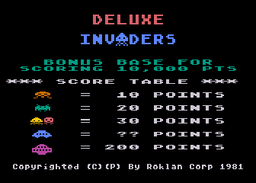 Logo: Deluxe Invaders