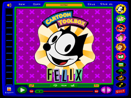 Logo: Big Top's Cartoon Toolbox Featuring Felix the Cat