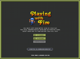 Logo: Playing with Fire
