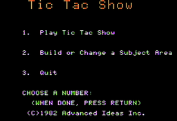 Logo: Tic Tac Show