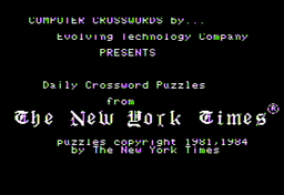 Logo: Daily Crossword Puzzles from The New York Times