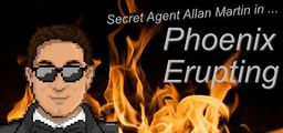 Logo: Secret Agent Allan Martin in ... Phoenix Erupting