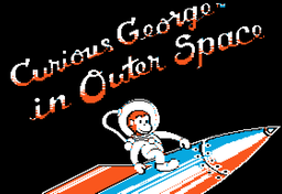 Logo: Curious George in Outer Space
