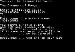 Logo: The Dungeon of Danger