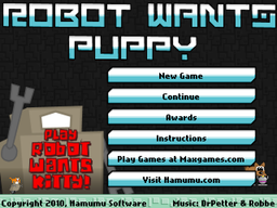 Logo: Robot Wants Puppy