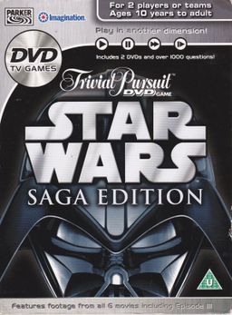 Logo: Trivial Pursuit DVD Game: Star Wars Saga Edition