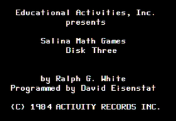 Logo: Salina Math Games: Disk Three