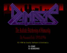 Logo: Damage: The Sadistic Butchering of Humanity