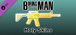 Logo: Boring Man: Holy Skins