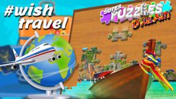 Logo: #Wish Travel, Super Puzzles Dream
