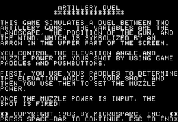 Logo: Artillery Duel