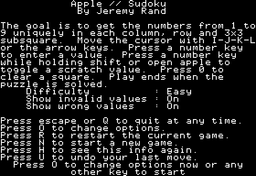 Logo: Apple II Sudoku