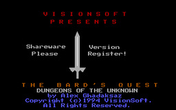 Logo: The Bard's Quest: Dungeons of the Unknown