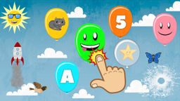 Logo: Balloon Pop for Toddlers & Kids: Learn Numbers, Letters, Colors & Animals