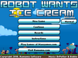 Logo: Robot Wants Ice Cream