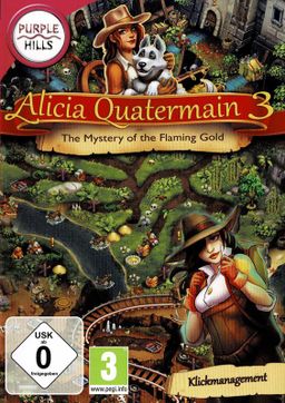 Logo: Alicia Quatermain 3: The Mystery of the Flaming Gold