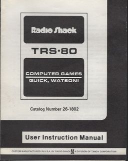 Logo: Quick, Watson!