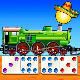 Logo: Mexican Train Dominoes Gold