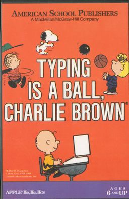 Logo: Typing is a Ball, Charlie Brown