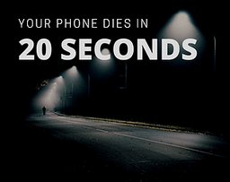 Logo: Your Phone Dies in 20 Seconds