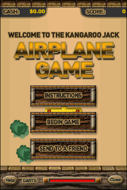 Logo: Kangaroo Jack Airplane Game