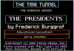Logo: The Time Tunnel: The Presidents