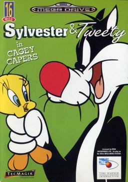 Logo: Sylvester and Tweety in Cagey Capers