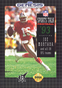 Logo: NFL Sports Talk Football '93 Starring Joe Montana