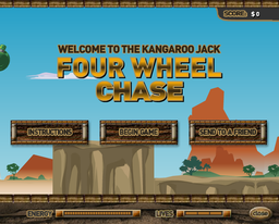 Logo: Kangaroo Jack Four Wheel Chase