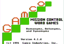 Logo: Mission Control Word Games: Homonyms, Antonyms, and Synonyms