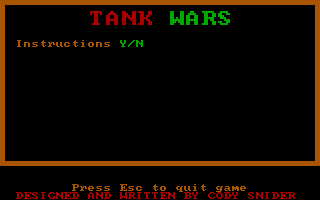 Game cover: Tank Wars