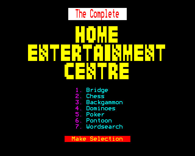 Game cover: The Complete Home Entertainment Centre