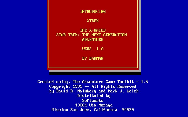 Game cover: Xtrek
