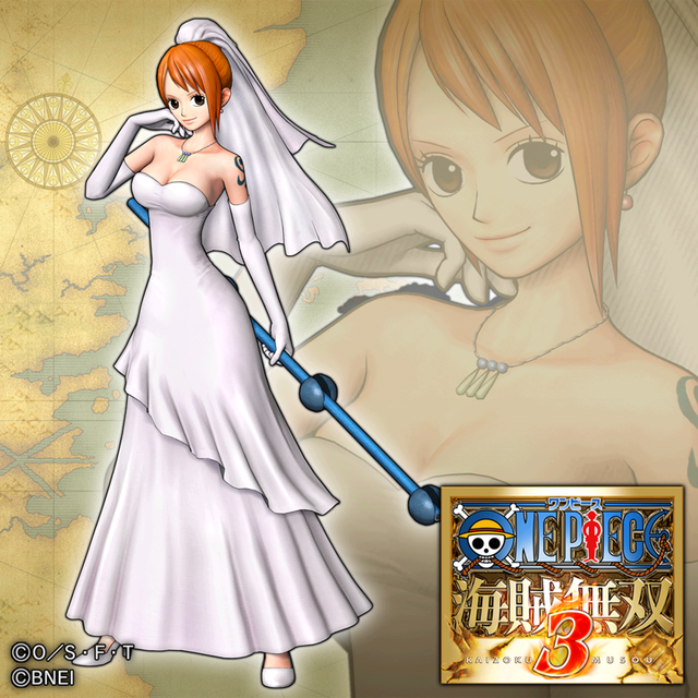 Game cover: One Piece: Pirate Warriors 3 - Additional costume: Nami (Wedding)