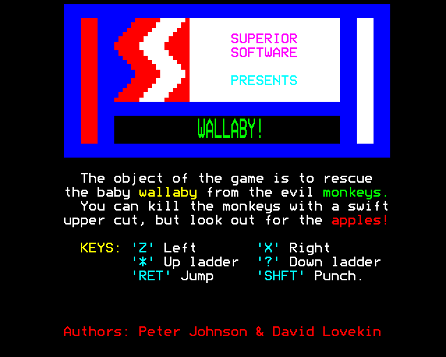 Game cover: Wallaby