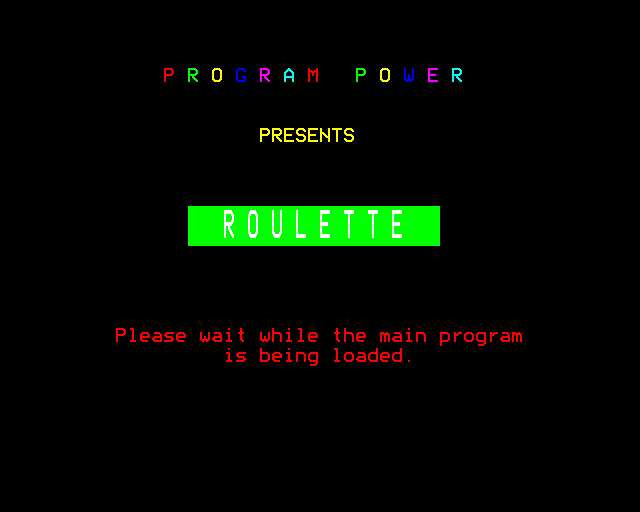 Game cover: Roulette