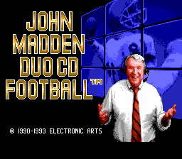 Game cover: John Madden Duo CD Football