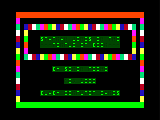 Game cover: Temple of Doom