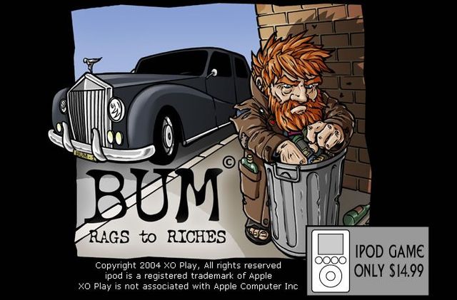 Game cover: Bum: Rags to Riches