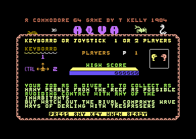 Game cover: Aqua