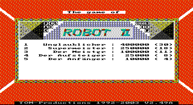Game cover: Robot II: Das Labyrinth im Wald