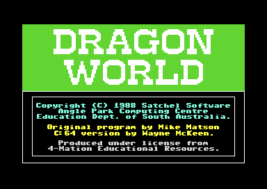 Game cover: Dragon World