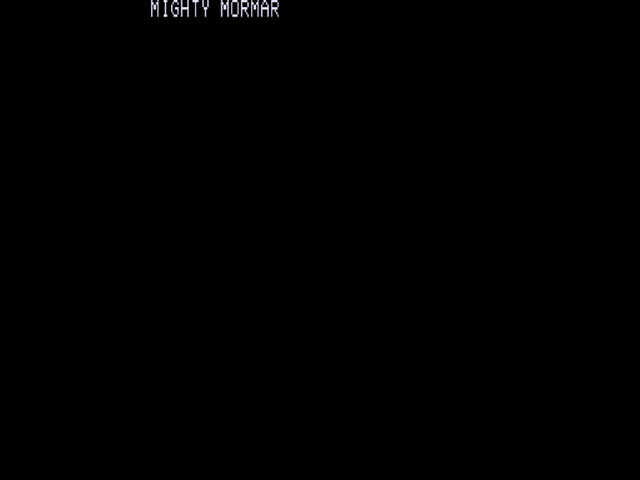 Game cover: Mighty Mormar