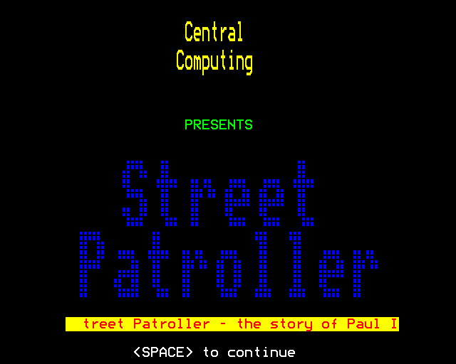 Game cover: Street Patroller