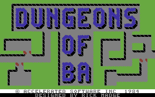 Game cover: Dungeons of Ba